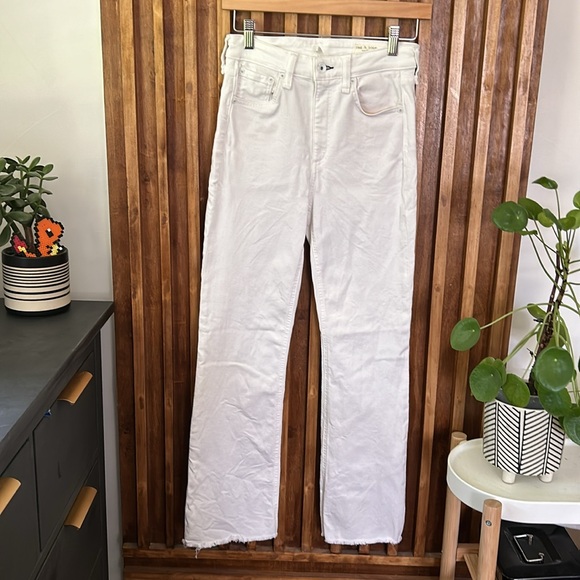 RAG & BONE Nina High-Rise Flare - Optic White. Size 25X28 - Picture 2 of 10